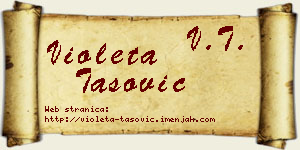 Violeta Tašović vizit kartica